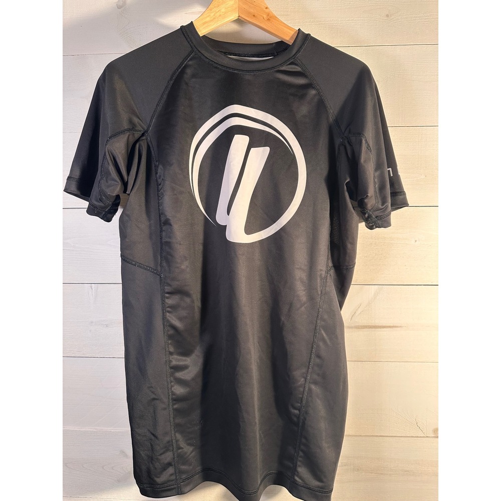 Lucas Lepri Jiu-Jitsu Rash Guard Mens XL Black Short Sleeve BJJ MMA Training Top